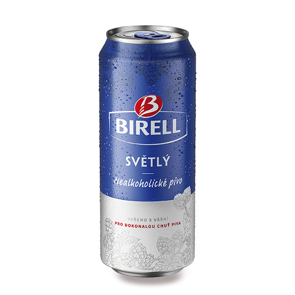 Pivo nealkoholické Birell plech 0,5l